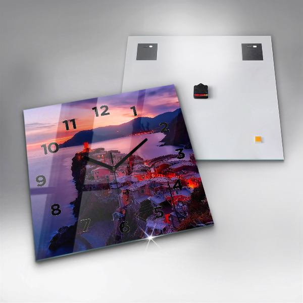 Wanduhr quadratisch Inschrift der Erinnerungen