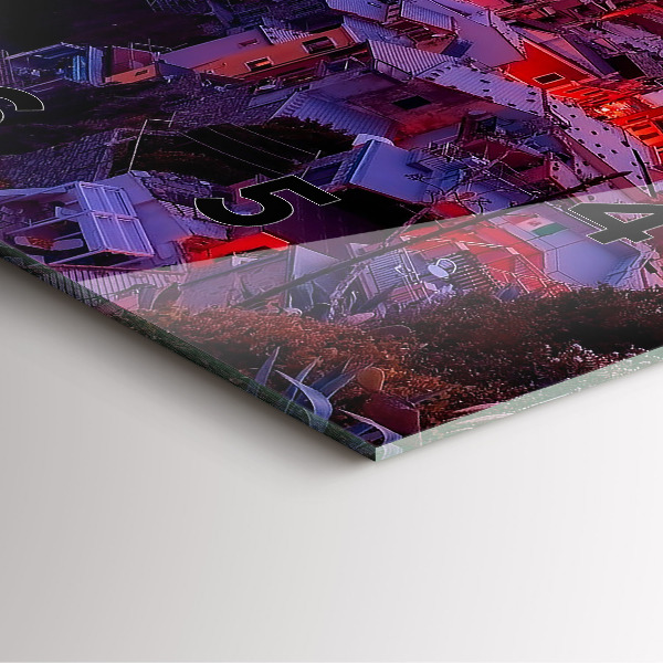 Wanduhr quadratisch Inschrift der Erinnerungen