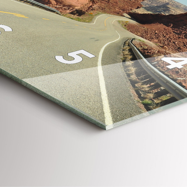 Wanduhr quadratisch Die Route 66 in den USA