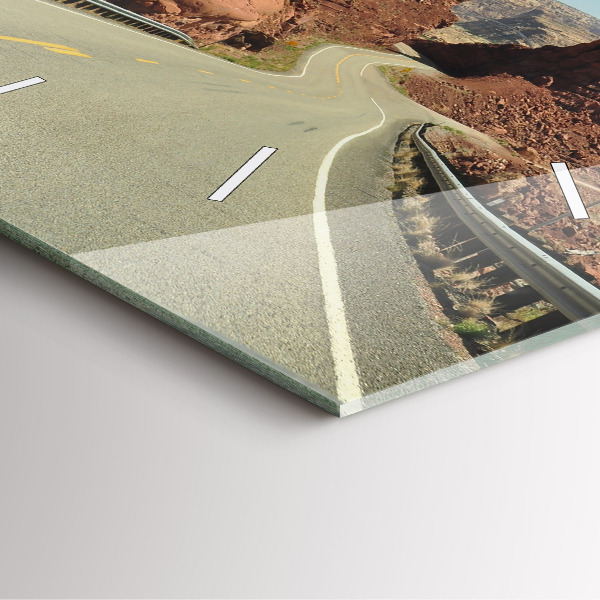 Wanduhr quadratisch Die Route 66 in den USA