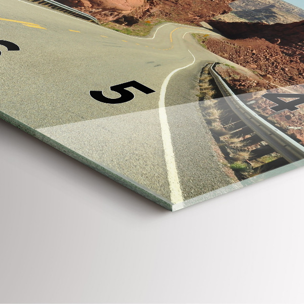 Wanduhr quadratisch Die Route 66 in den USA