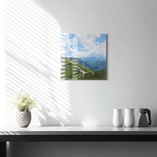 Wanduhr quadratisch mit motiv Kasprowy Wierch Zakopane