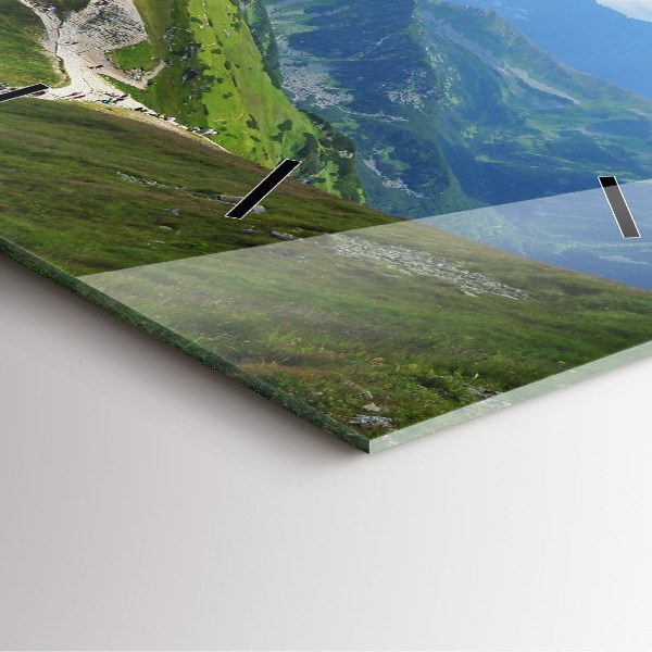 Wanduhr quadratisch mit motiv Kasprowy Wierch Zakopane