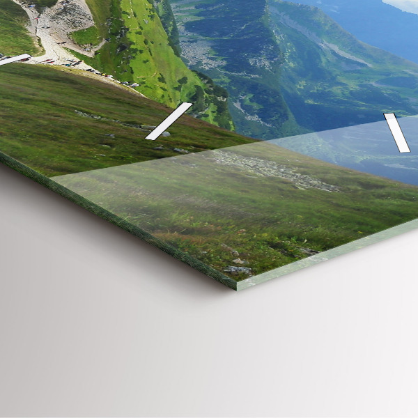 Wanduhr quadratisch mit motiv Kasprowy Wierch Zakopane