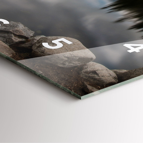 Wanduhr quadratisch mit motiv Hohe Tatra in der Slowakei