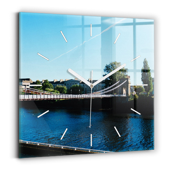 Wanduhr quadratisch mit motiv Südportland Schottland