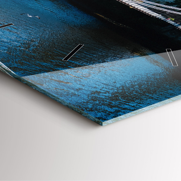 Wanduhr quadratisch mit motiv Südportland Schottland