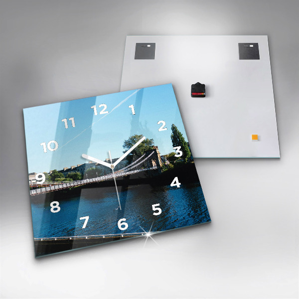 Wanduhr quadratisch mit motiv Südportland Schottland