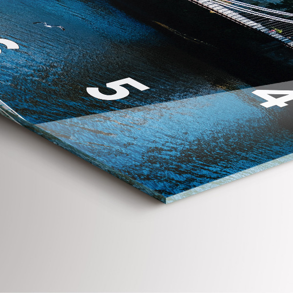 Wanduhr quadratisch mit motiv Südportland Schottland