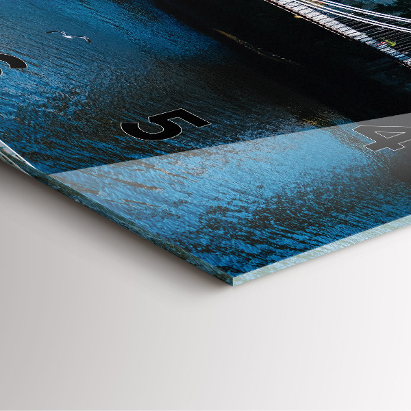 Wanduhr quadratisch mit motiv Südportland Schottland