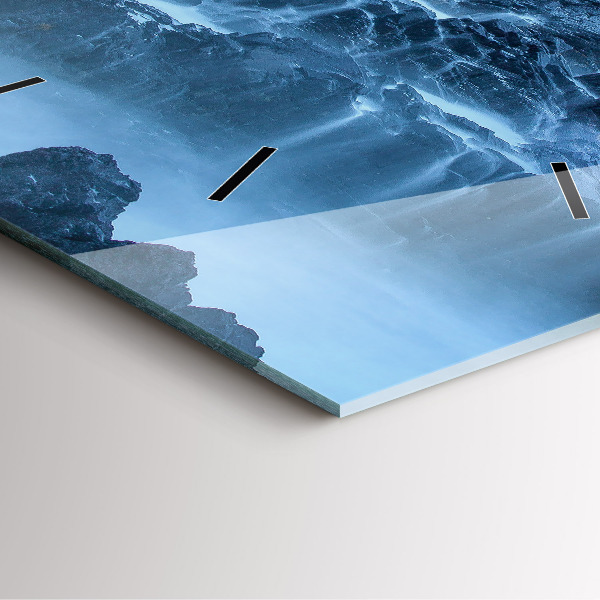 Wanduhr quadratisch Leuchtturm