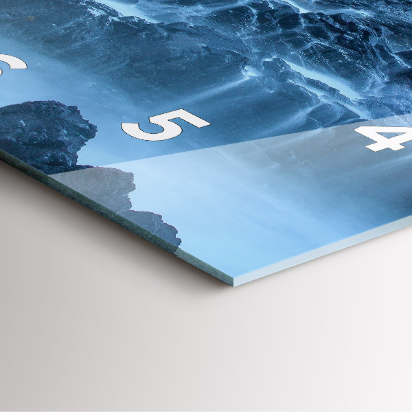 Wanduhr quadratisch Leuchtturm