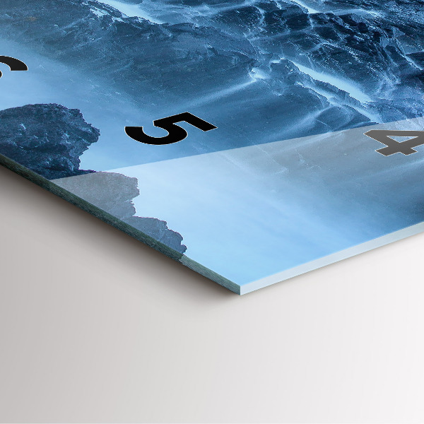 Wanduhr quadratisch Leuchtturm