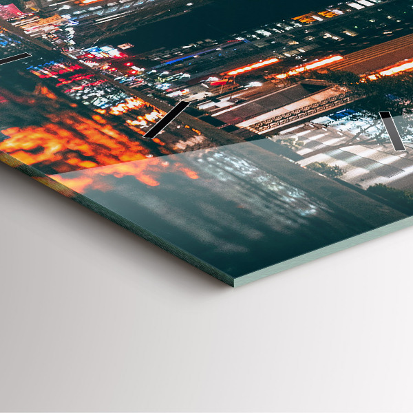 Wanduhr quadratisch mit motiv Hilton Hotel in Houston