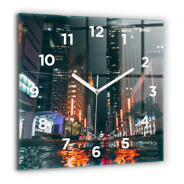 Wanduhr quadratisch mit motiv Hilton Hotel in Houston