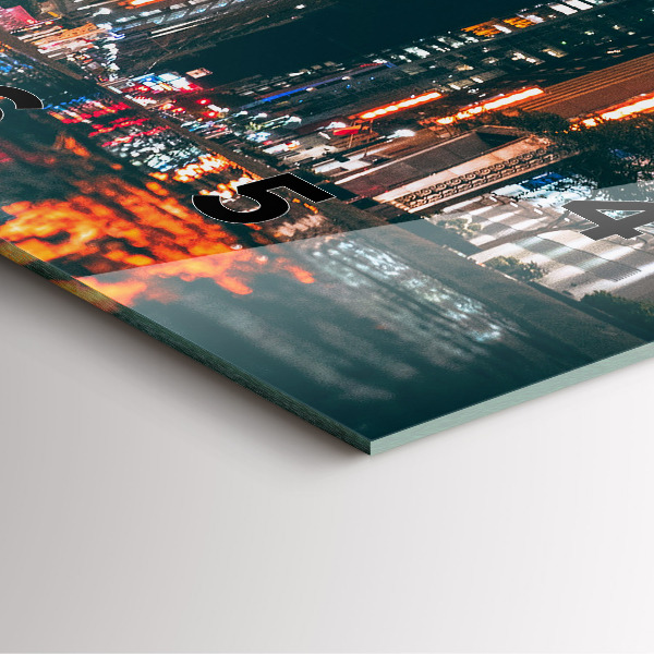 Wanduhr quadratisch mit motiv Hilton Hotel in Houston