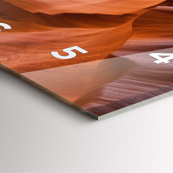 Wanduhr quadratisch Antilopenschlucht