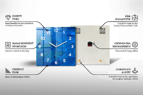 Wanduhr quadratisch Antilopenschlucht
