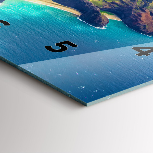 Wanduhr quadratisch mit motiv Hawaiianisches Meer