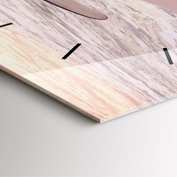 Wanduhr quadratisch Surfer auf Hawaii