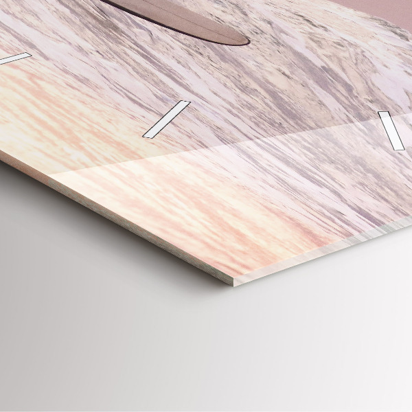 Wanduhr quadratisch Surfer auf Hawaii