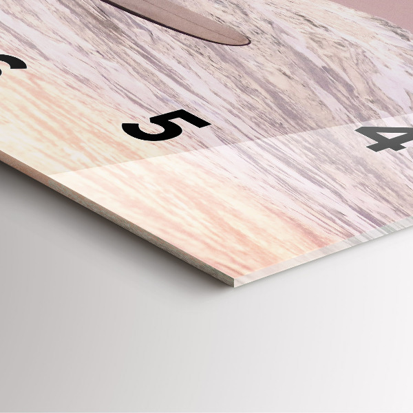 Wanduhr quadratisch Surfer auf Hawaii