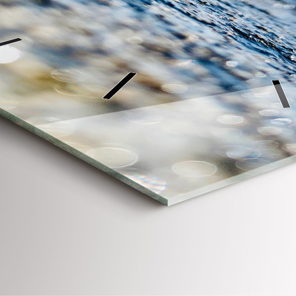 Wanduhr quadratisch mit motiv Wasserfotografie