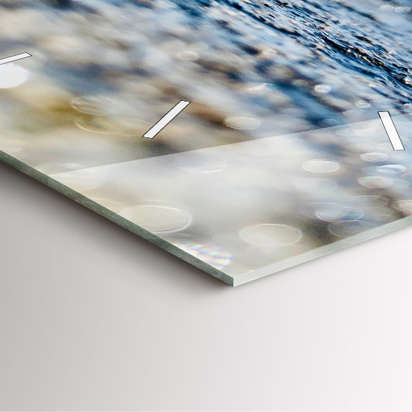 Wanduhr quadratisch mit motiv Wasserfotografie