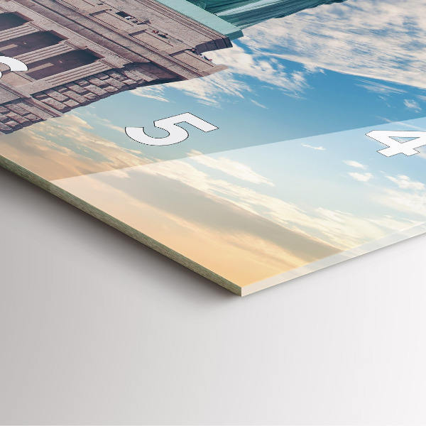 Wanduhr quadratisch mit motiv Freiheitsstatue New York