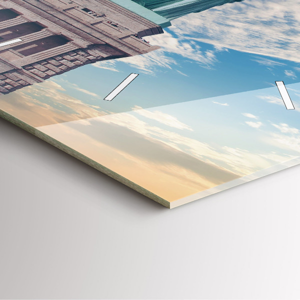 Wanduhr quadratisch mit motiv Freiheitsstatue New York