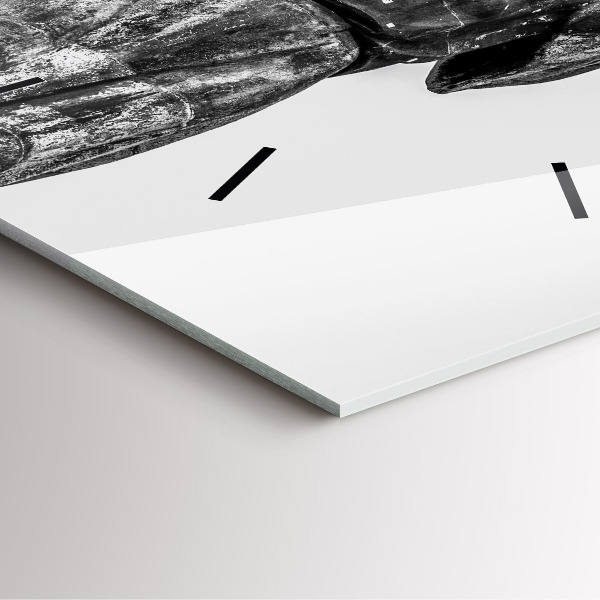 Wanduhr quadratisch mit motiv Freiheitsstatue in Budapest