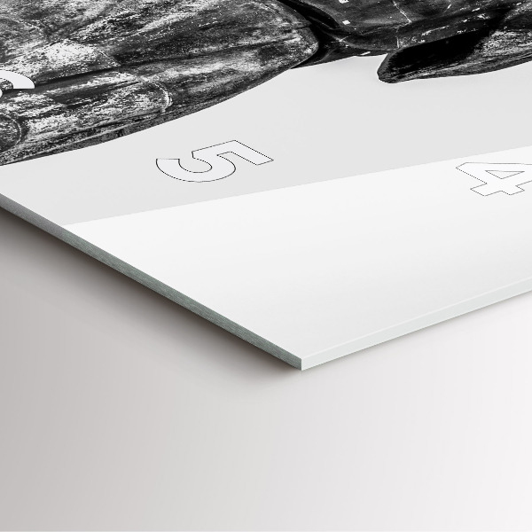 Wanduhr quadratisch mit motiv Freiheitsstatue in Budapest