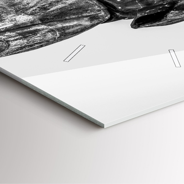 Wanduhr quadratisch mit motiv Freiheitsstatue in Budapest