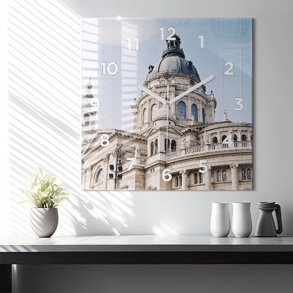 Wanduhr quadratisch St. Stephans Basilika