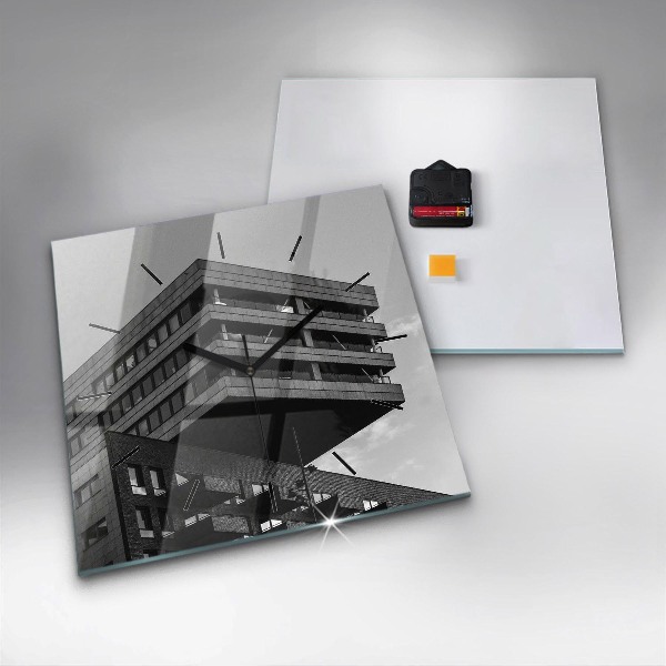 Wanduhr quadratisch Architektur in Amsterdam