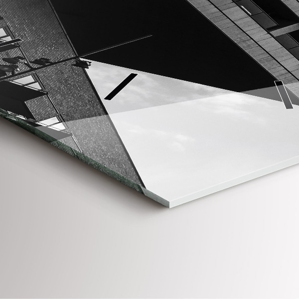 Wanduhr quadratisch Architektur in Amsterdam