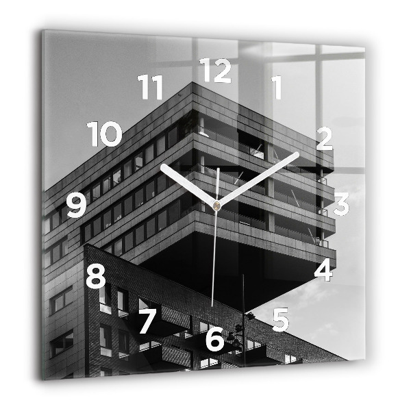 Wanduhr quadratisch Architektur in Amsterdam