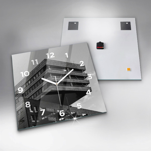 Wanduhr quadratisch Architektur in Amsterdam