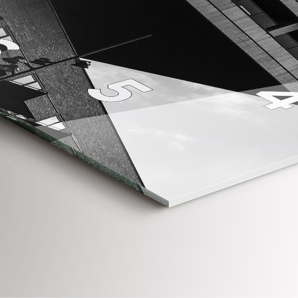 Wanduhr quadratisch Architektur in Amsterdam