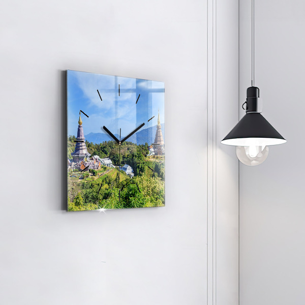 Wanduhr quadratisch Chiang-Mai-Nationalpark