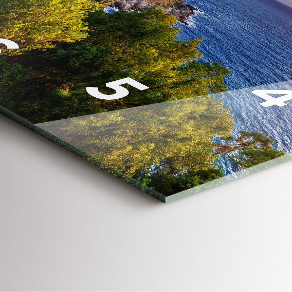 Wanduhr quadratisch mit motiv Phuket in Thailand