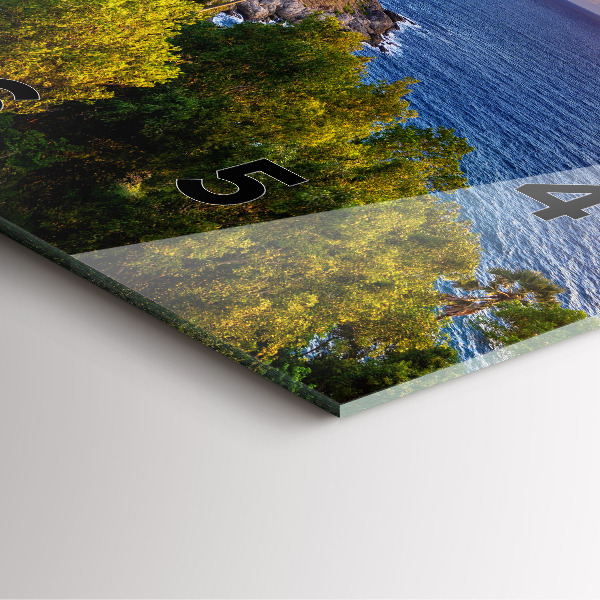 Wanduhr quadratisch mit motiv Phuket in Thailand