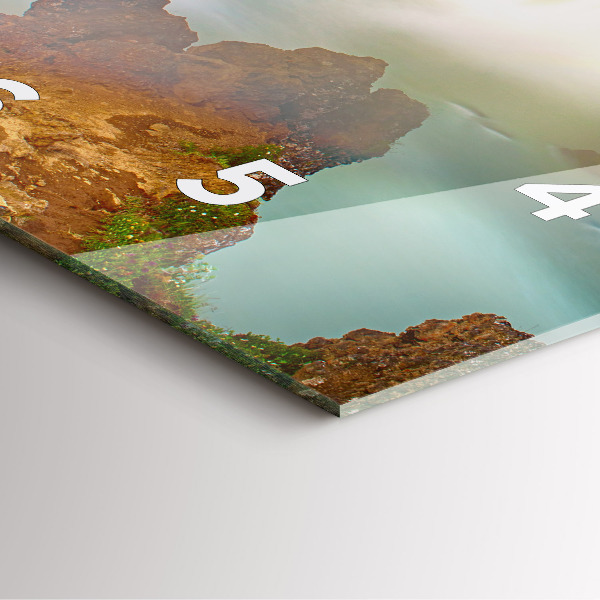 Wanduhr quadratisch Godafoss in Island