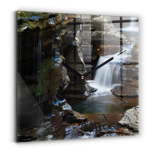 Wanduhr modern quadratisch Golden Gate Bridge