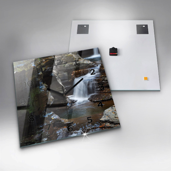 Wanduhr modern quadratisch Golden Gate Bridge