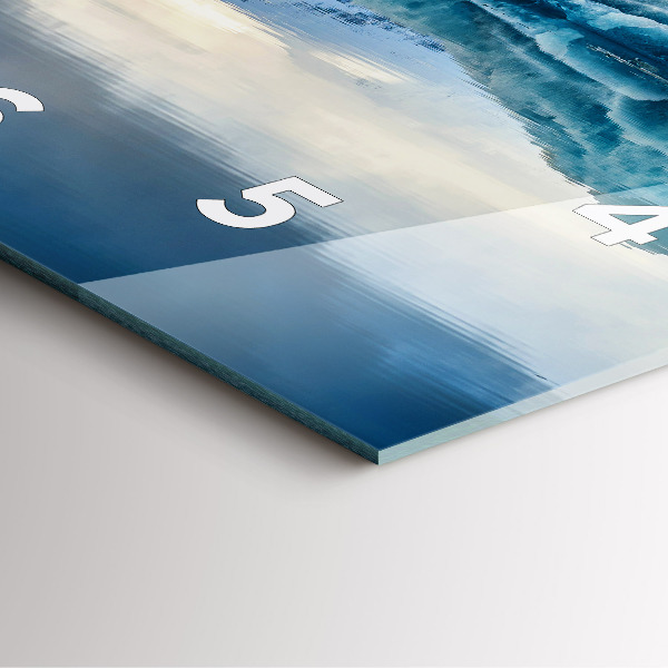 Wanduhr quadratisch Jokulsarlon-See in Island