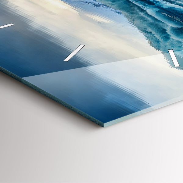 Wanduhr quadratisch Jokulsarlon-See in Island