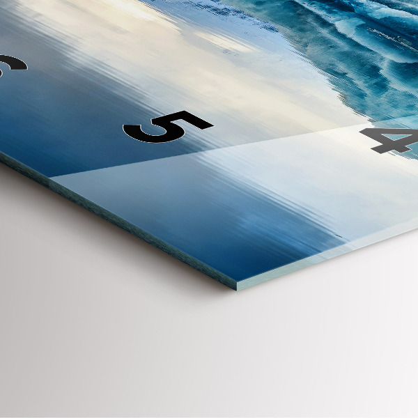 Wanduhr quadratisch Jokulsarlon-See in Island