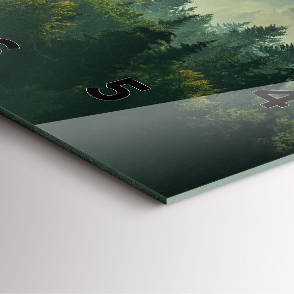 Wanduhr quadratisch Sonnenaufgang Beskids