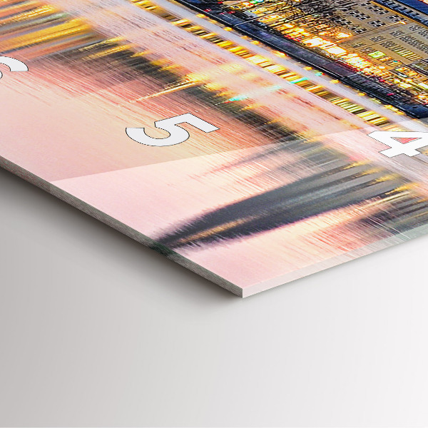 Wanduhr quadratisch Alster in Hamburg